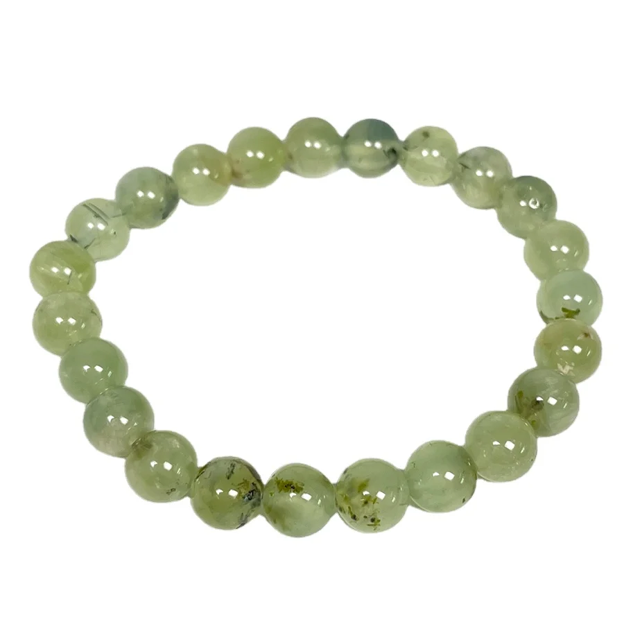

Trade Insurance High Grade Natural Healing crystal 8 mm Prehnite Bracelet