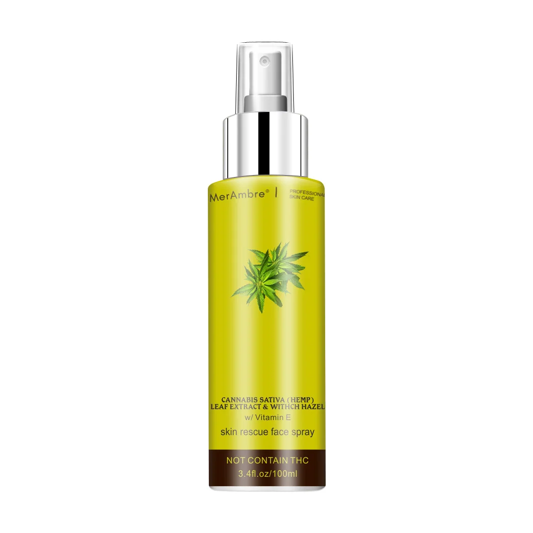 

OEM Private Label Wholesale Organic Water Soluble CBD Soothing Calm Pain Relief Relax Skin Toner Hemp Toner CBD Water Face Spray