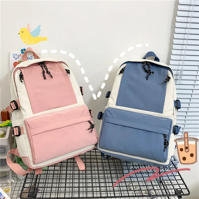

Wholesale bookbag teenagers school bag luxury large capacity backpack for women, 6colors