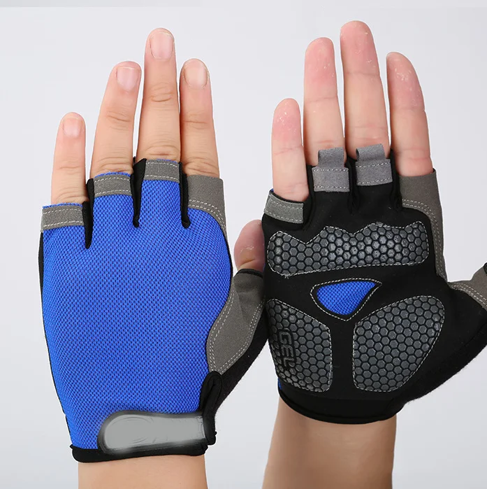 

Custom Half Finger Breathable Gel Protection Cycling Non Slip Finger Motorcycle Sports Gloves