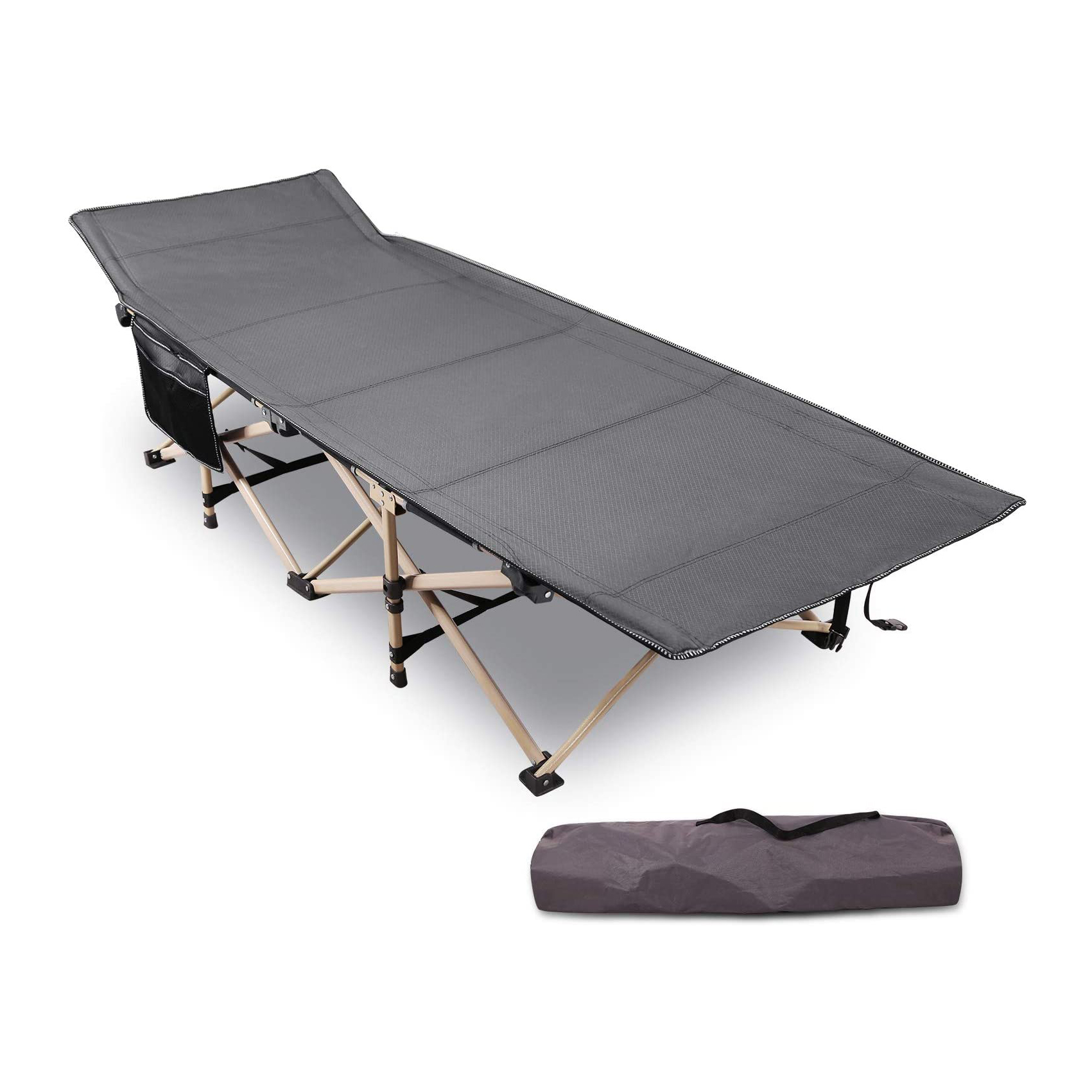 

New design outdoor folding cot, potable camping folding bed
