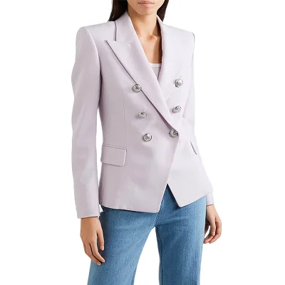 

Ladies Blazers 2018 New Fashion Blazer Women Suit Navy Blue Jacket Blazer Femme, Golden