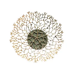 Nordic light luxury metal coral fruit plate for home decoration