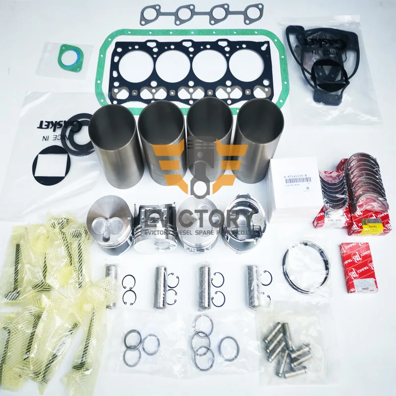 

For Isuzu 4LE1 4LE1X rebuild kit piston ring liner gasket bearing valve guide
