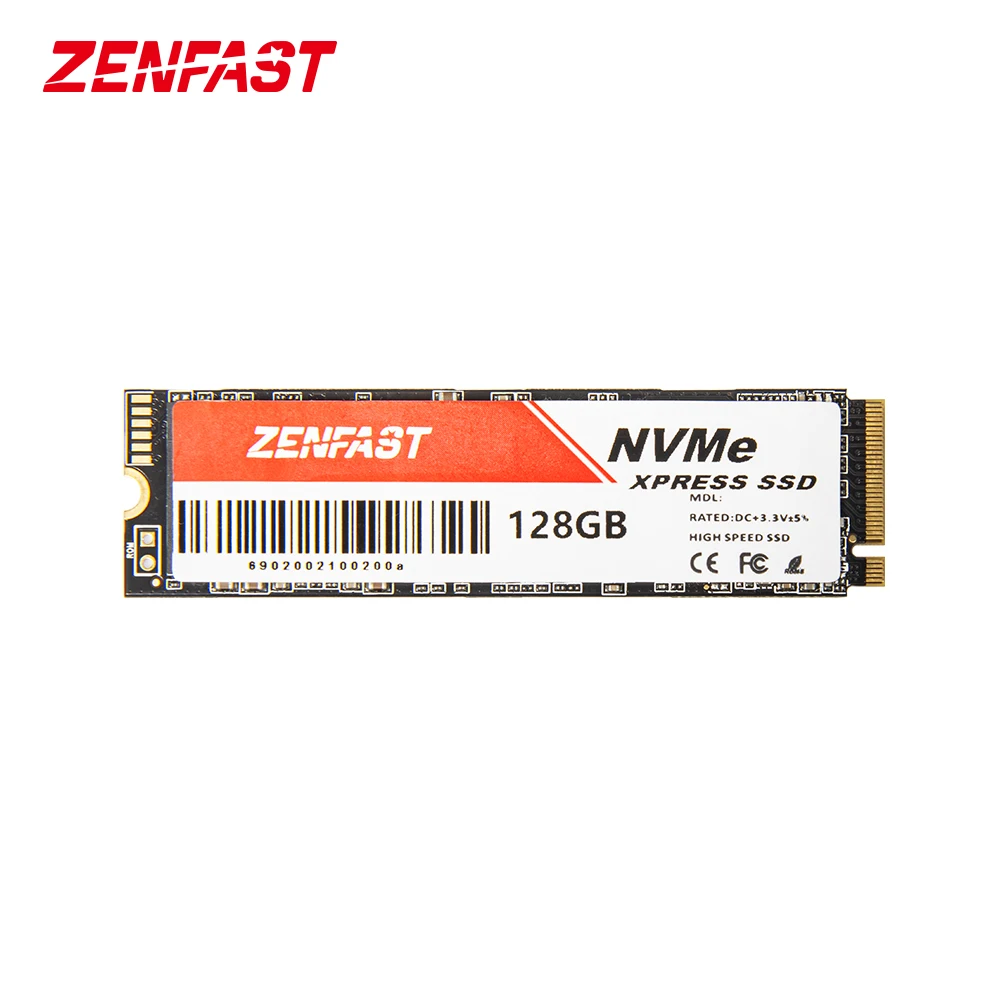 

ZENFAST M2 128GB PCIe NVMe 2280MM M.2 SSD Internal Solid State Disk Drive Hard Disk For Laptop Desktop