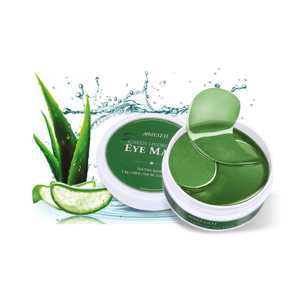 

Green Seaweed Korean Eye Mask Parche Ojo Eyemask Masker Mata Anti Aging Dark Circle Eye Patch Pad Dark Spot Cream Under Eye Mask