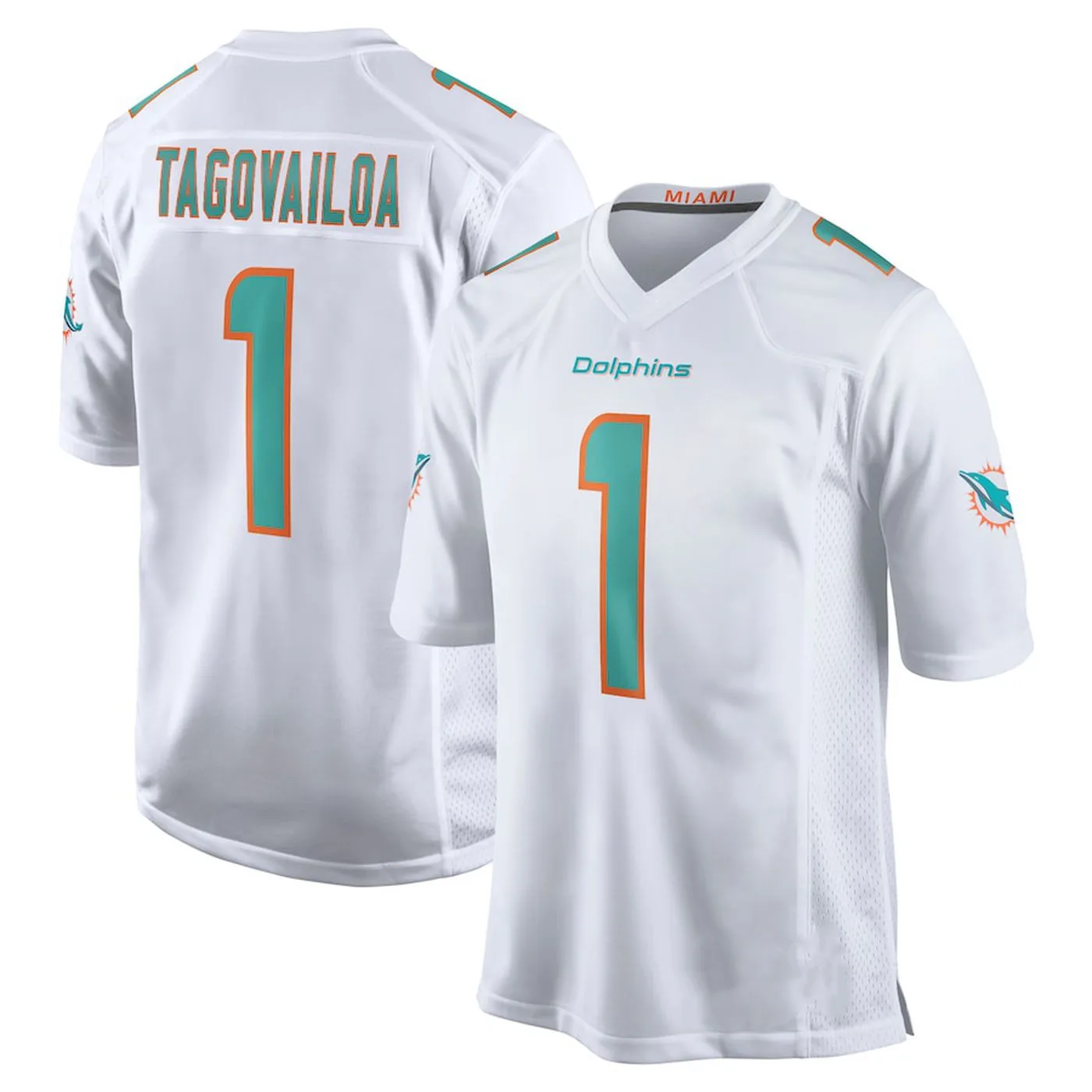 

Wholesale Best Quality Custom Your Name Number Logo Miami Stitched American Football Jerseys Dolphin 1 Tagovailoa Parker Marino, White, black, yellow, orange, blue, gray, red, purple