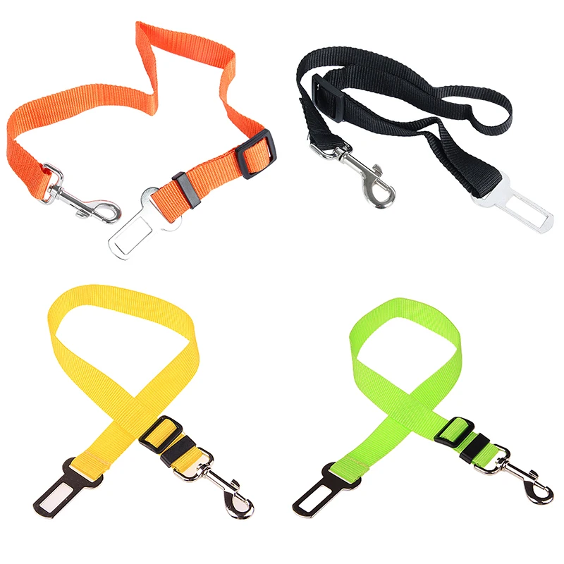 

Adjustable Safety Belt Nylon Pets Puppy Seat Lead Leash Harness Vehicle Seatbelt Pet Dog Supplies Travel Clip