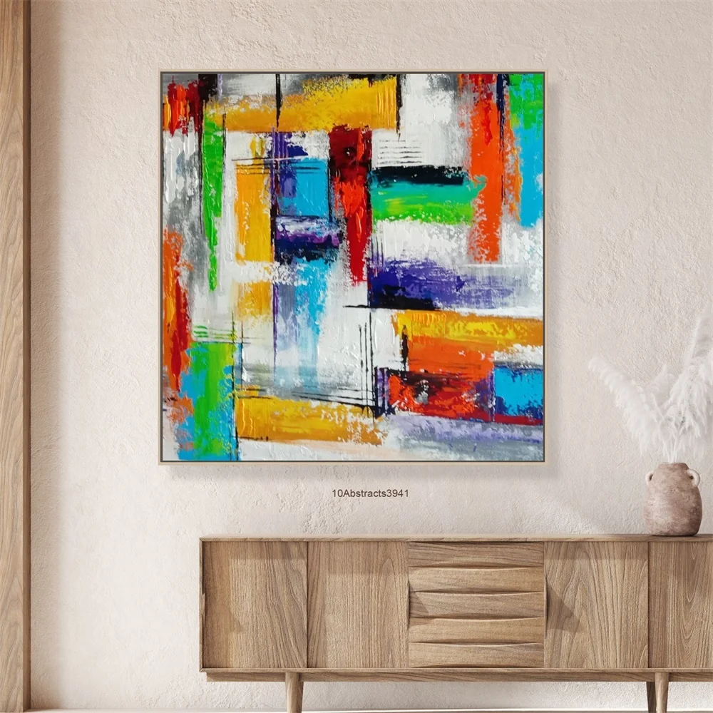

Modern Relief Wall Art Home Decor Painting Abstract Handmade Art Oil painting on Canvas