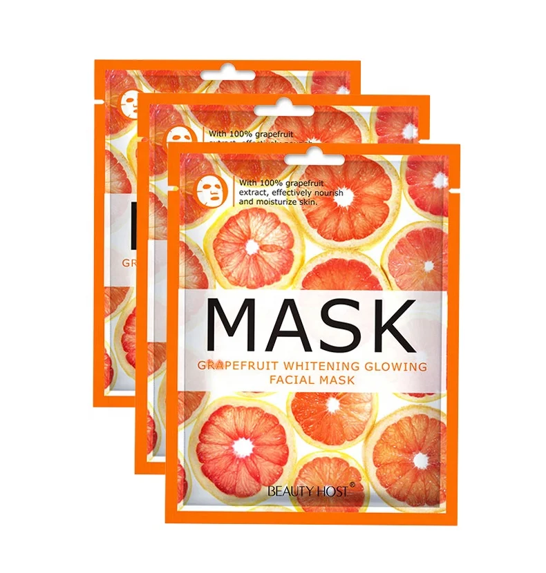 

Guangzhou Cosmetic Manufacturer Orange/Blueberry/Cucumber/Pomegranate Private Label Face Mask Skin Care, Vitamin C Facial Mask