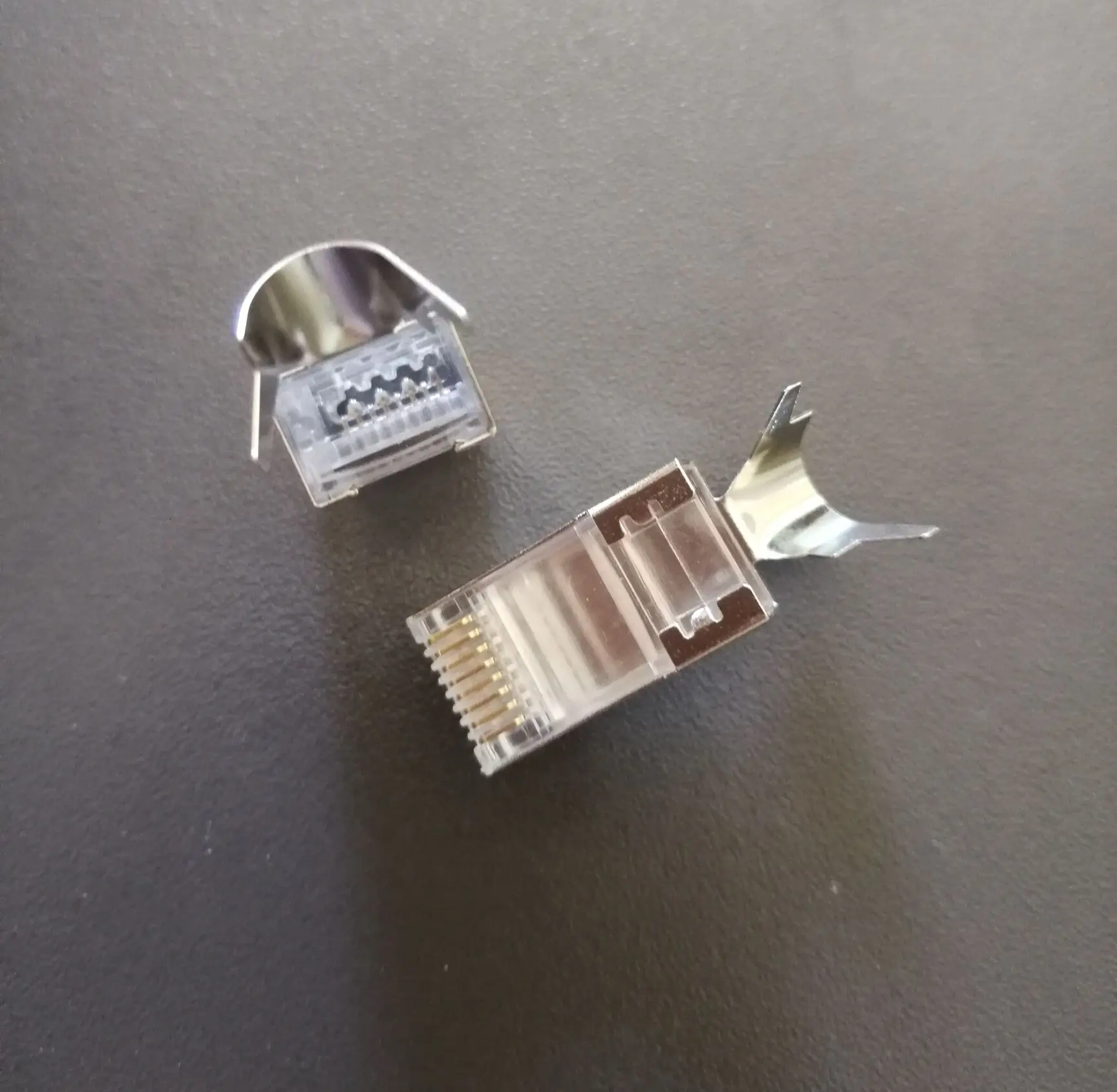 Cat7 pass through connector