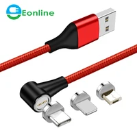 

EONLINE 3A Phone Cable 1M 2M For SAMSUNG XS X XR 7 Micro USB Quick Charger Type C Magnet Android Cord Fast Magnetic Cable