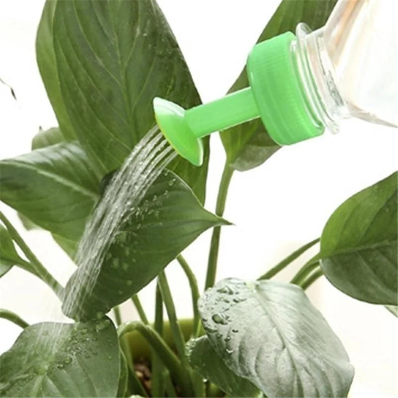 

Spray-head Soft Drink Bottle Water Can Top Waterers Seedling Irrigation Equipment Gardening Plant Watering, Green