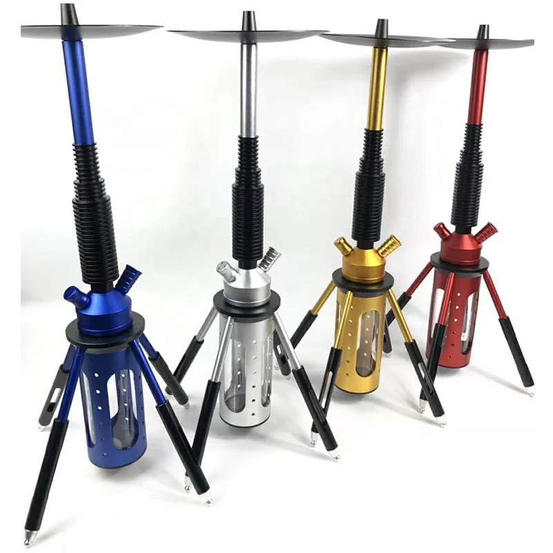 

Arabic hookah aluminum alloy hookah with light rocket bar KTV full set