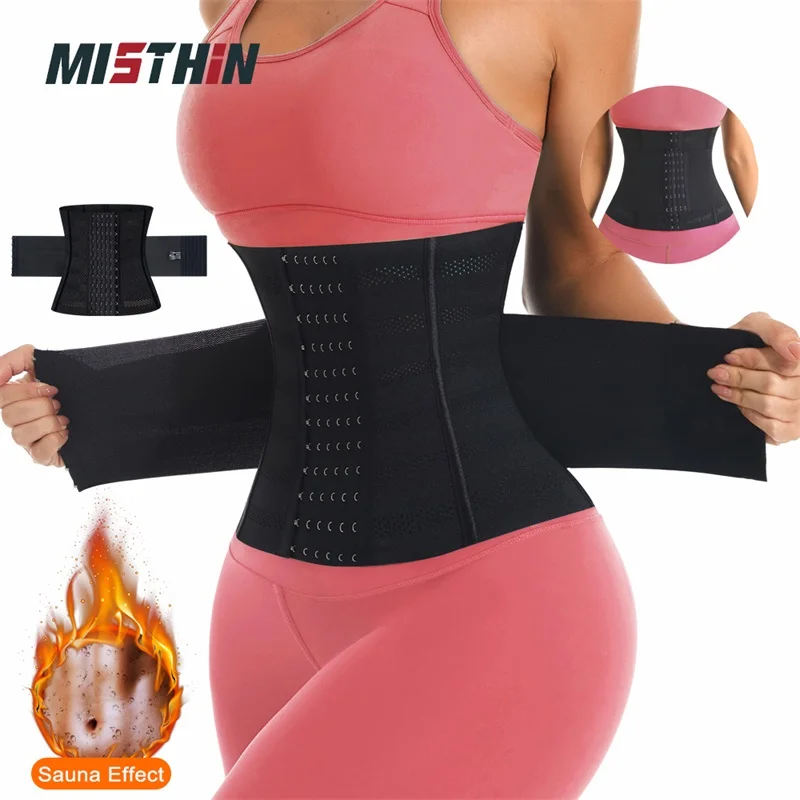 

Latex Full Body Women Plus Size Belly Girdle Tummy Control Waist Trimmer Cincher Corset Wrap Belt Waist Trainer Shaper Shapewear
