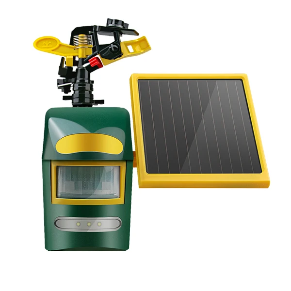 

Solar Animal Repeller Badgers Skunks Bats Birds Rodents Ultrasonic Bear Repeller Lifelike Scarecrow Solar Ultrasonic Repeller