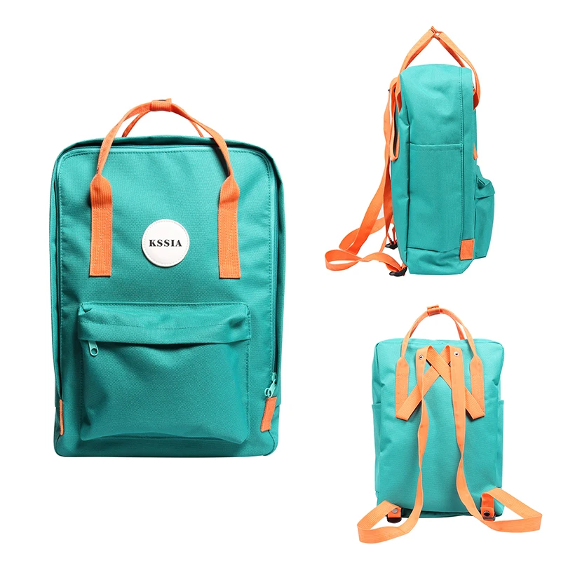 

Students Bags New Style Soft Fabric Backpack Female Fashion Design School Backpack, Green