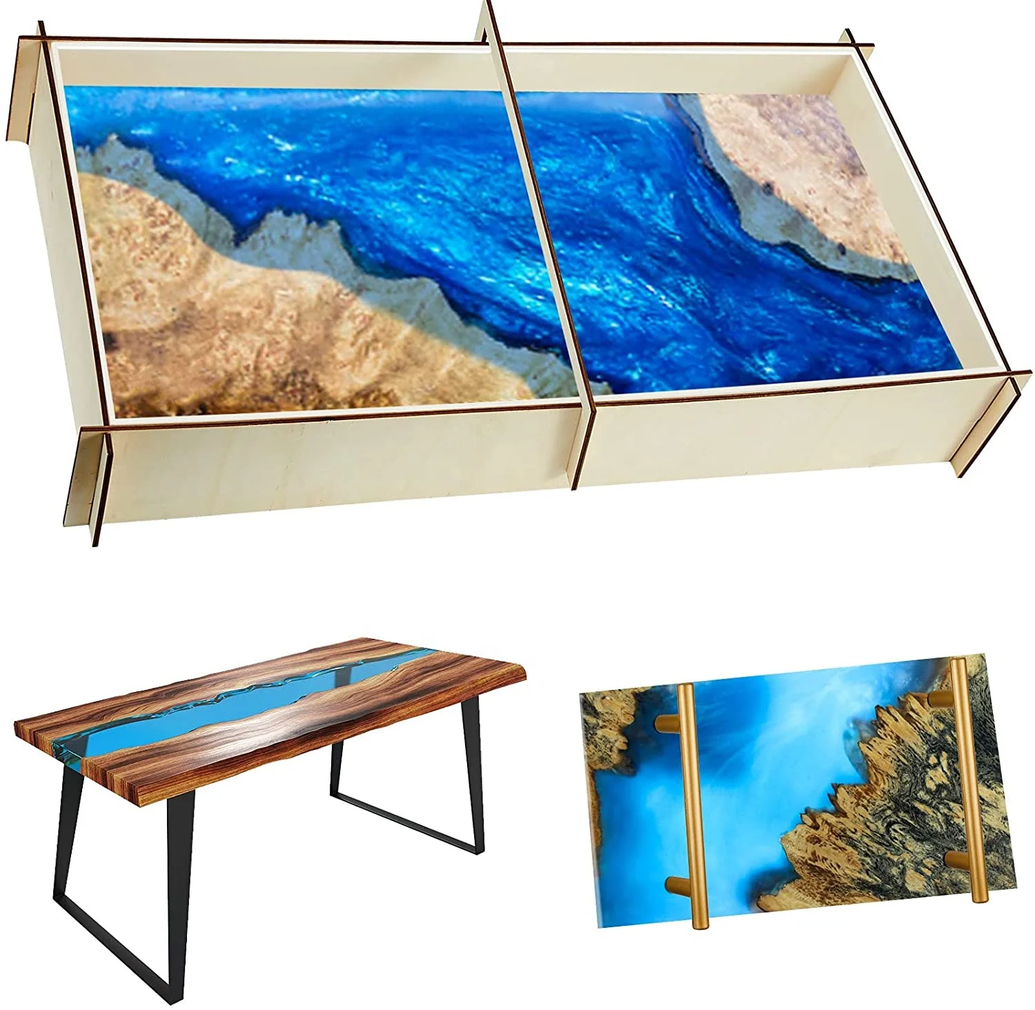 

Charcuterie Board Resin Tray Mold Resin Table Mold Epoxy Table Mold for DIY Art Home Decoration