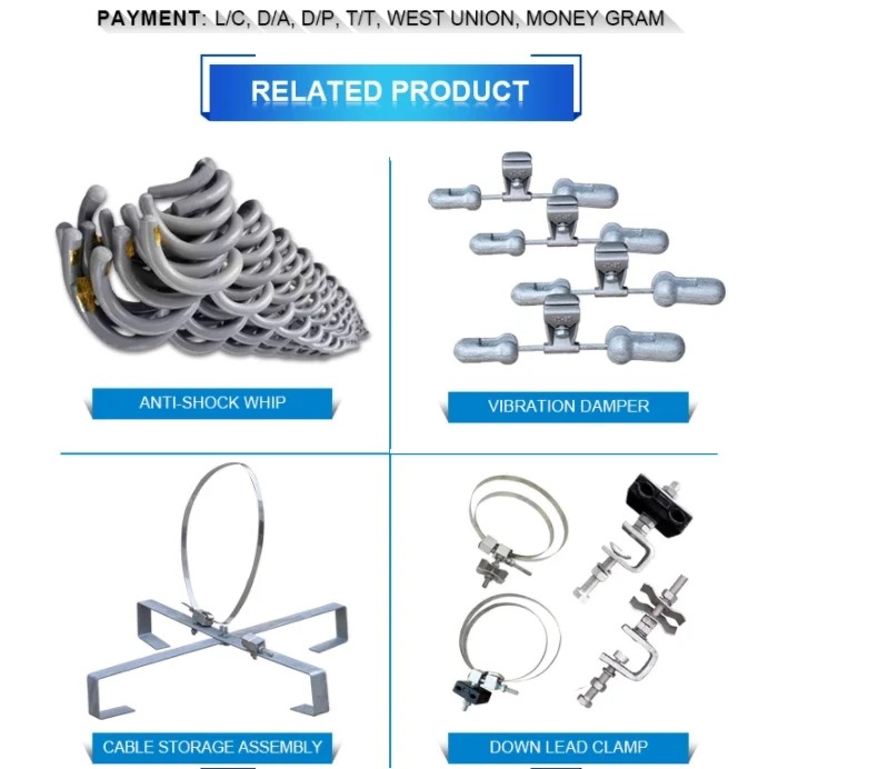 High Quality Suspension Clamp Spiral Available 4D-20 27mm Dia.4D Vibration Damper with Good Controlling Swing