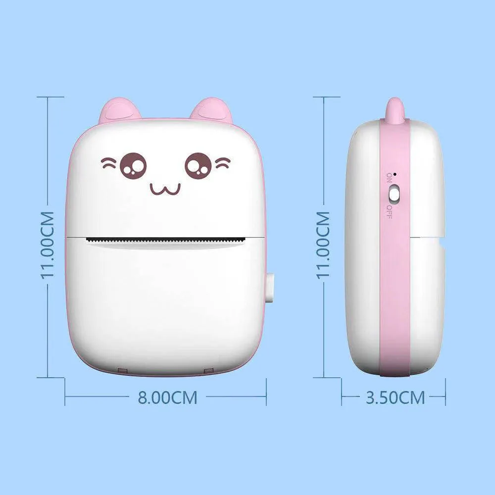 

2021 Best Boy Girl Pocket Printer Kids Printer Study Errors Photo Office Label Memo Thermal Mini Pocket Printer