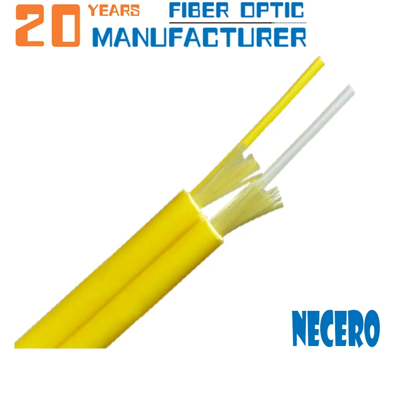 Shenzhen Factory Directly Indoor Fiber Optic Cable GJFJBV Tight Buffer PVC 2 Core Figure 8 Single Mode Fiber Optic Cable - ANKUX.COM