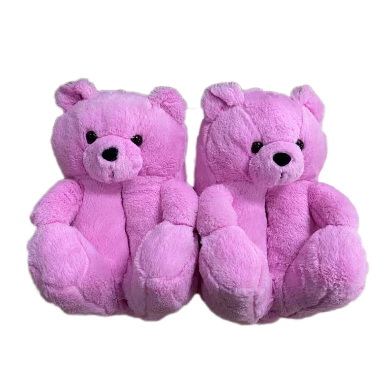 

Support Drop Shipping Tebby Designer Sandals Slides Custom Logo Pink Animal Women Slides Footwear Teddy Bear Slippers