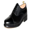 Chinese lightweight black genuine leather company leader work men shoes with sofe toe