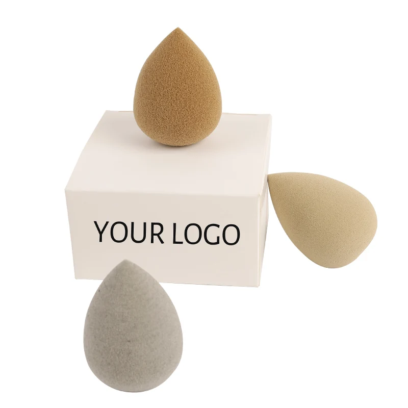 

New Arrivals Super Soft Natural Washable Black Tea Beauty Makeup Sponge Blender, Green tea/black tea/coconut shell