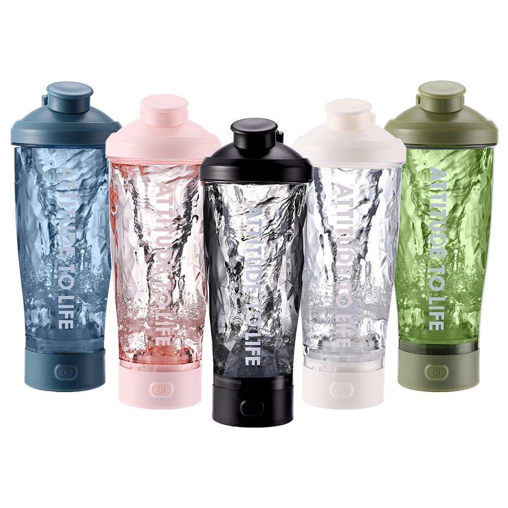 

Amazon Hot Sale Premium USB Rechargeable Electric BPA Free with Tritan Protein Shaker Bottle Portable Mixer Cup