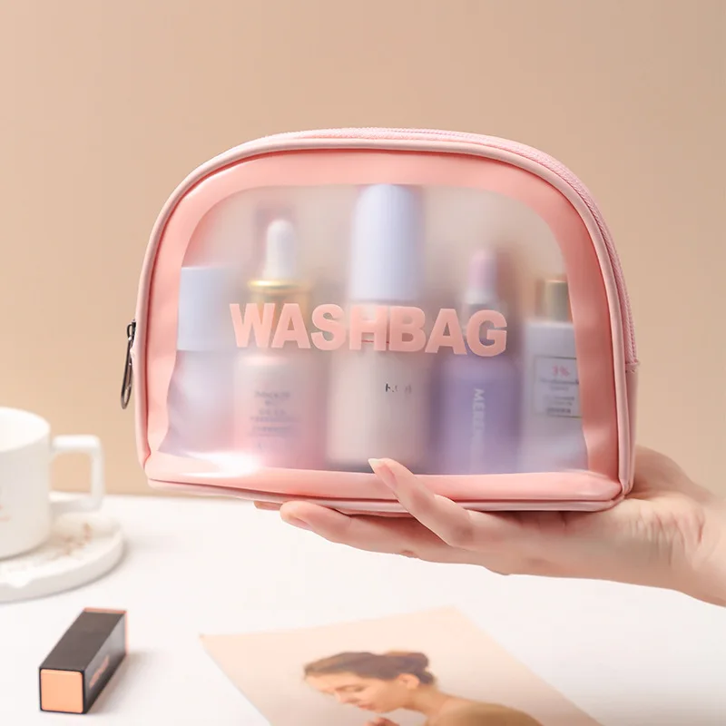 

Hot sell waterproof tpu pu travel wash toiletry bag women make up clear cosmetics case, Pink,white,black