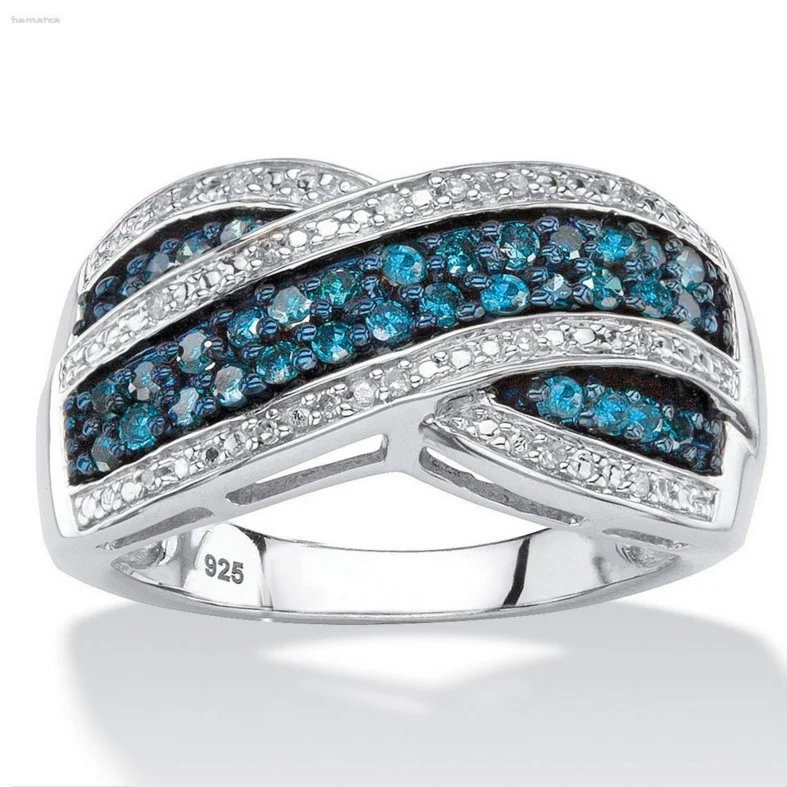 

Wedding band ring zircon white engagement ring