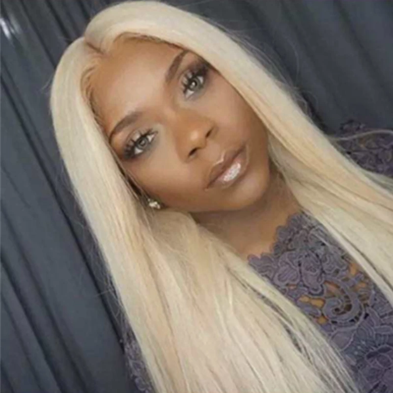 

613 blonde lace closure wigs for black women human hair hd swiss transparent lace front wig 13x6 wholesale lace front wigs, Natural color lace wig