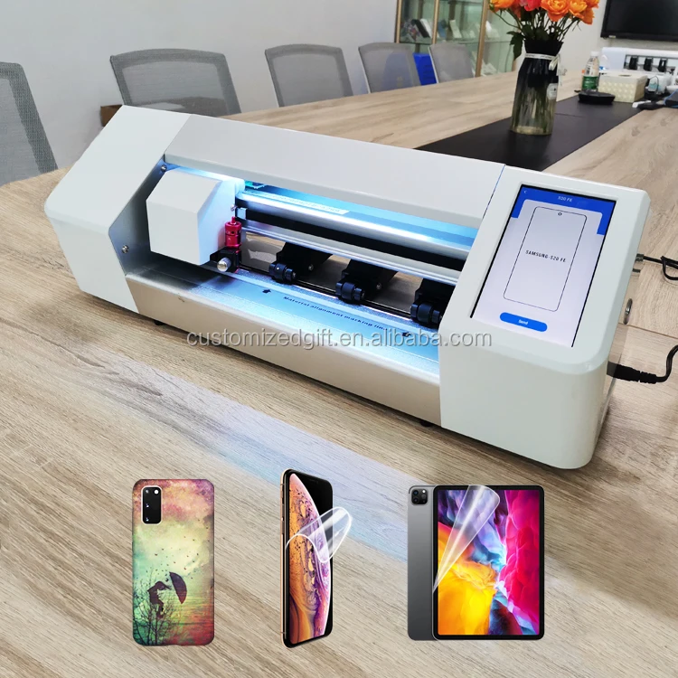 

No Noise Stock Small Size Light Cutting Machine Phone Shop Hotel Use Phone Protect PET Film/Sticker Custom Film Cutting Machine