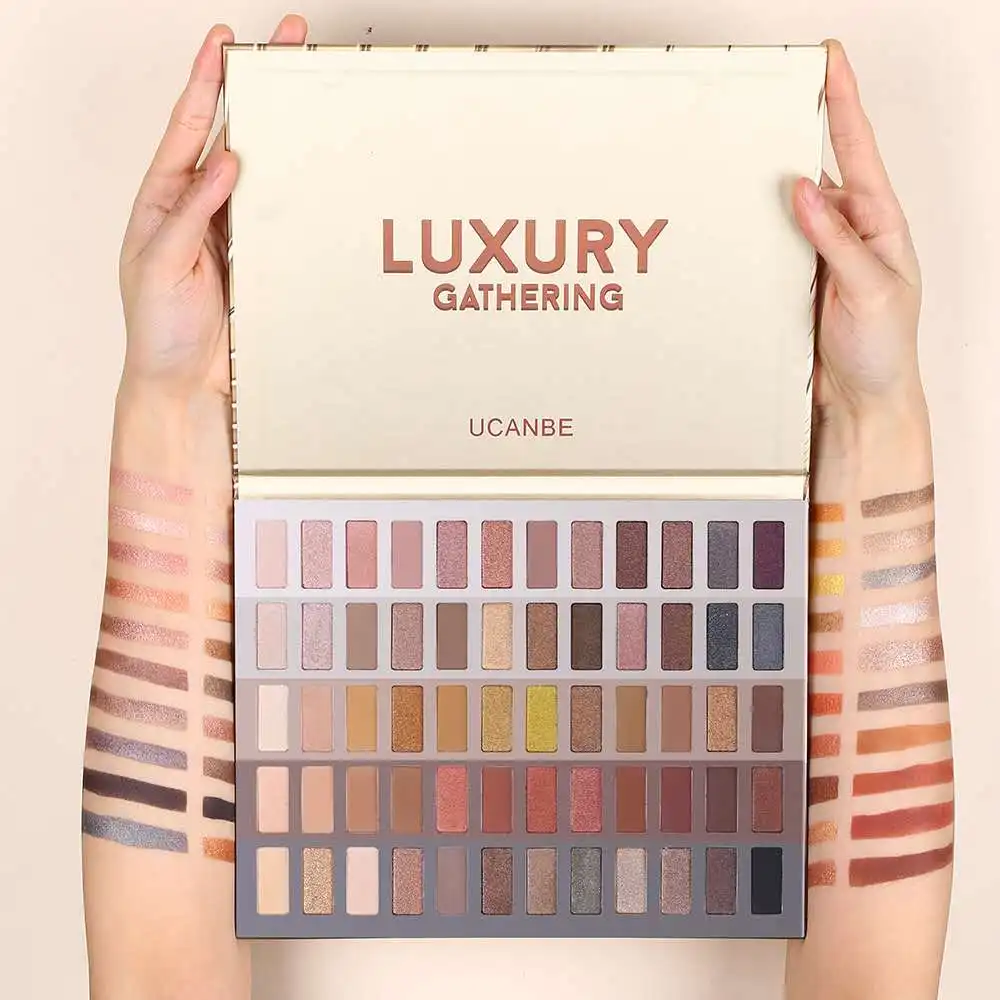 

Ucanbe Luxury Gathering 60 Colors Eyeshadow Palette Matte Pearl Shimmer Makeup Smoky Waterproof Long-Lasting Eye Beauty Makeup