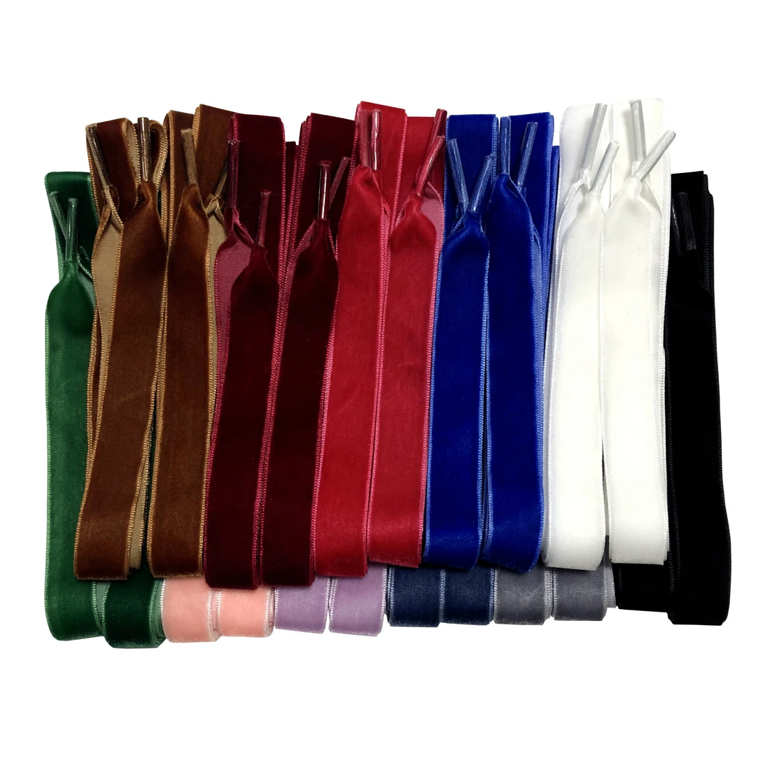 

Hot Sale 1.6 cm Velvet Shoe Laces Wide Ribbon Shoelaces Boot Lace 100 CM