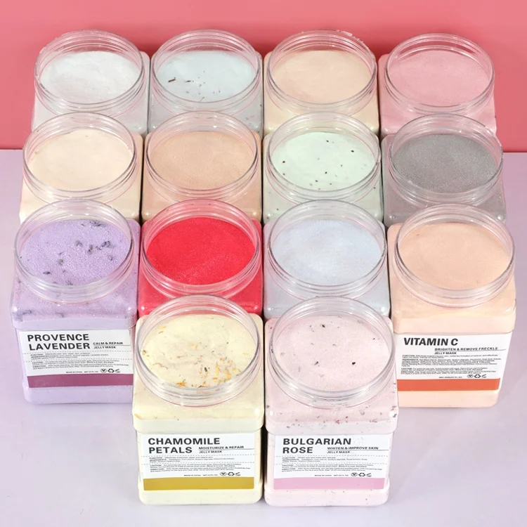 

Private Label 650g DIY Peel Off Facial SPA Hydro Jelly Face Mask Whitening Hydrojelly Rose Jelly Mask Powder