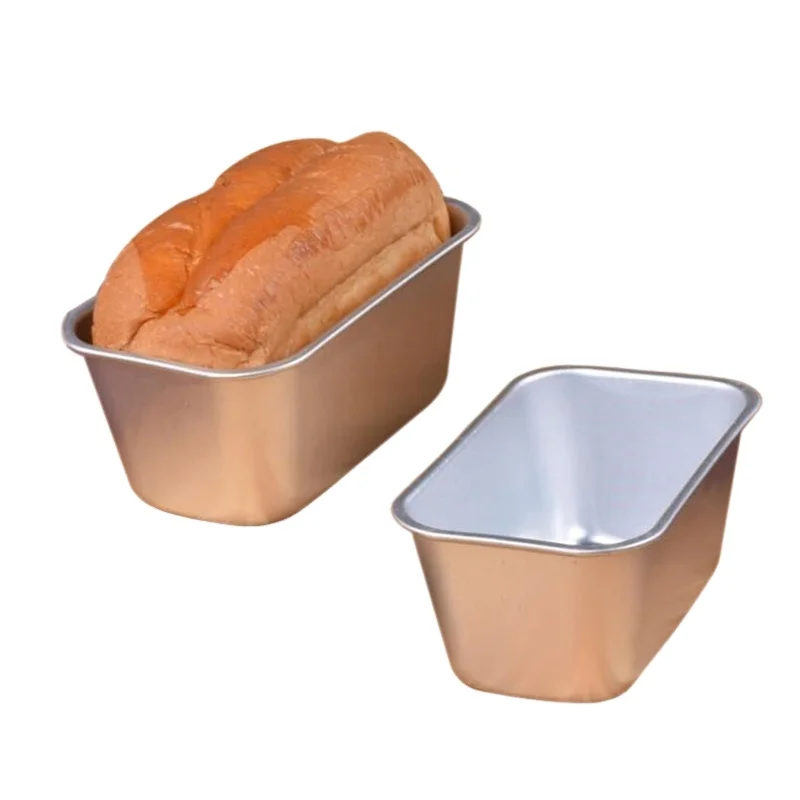 

New 6 Inch Rectangular Baking Tools Toast French Bread Non-stick Aluminum Alloy Kitchen Baking Mold DIY Cake Tool H304