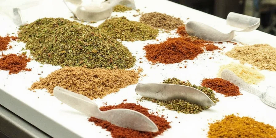 Spice rack in a modern kitchen