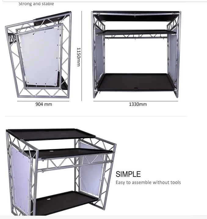 Foldable Dj Table Bar Counter With Led Light Buy Portable Bar Counter