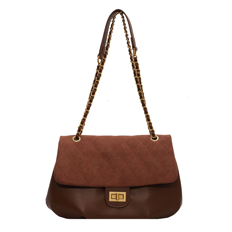 

Fashion Frosted Women Large-capacity Retro Underarm Bags Chain Bags Crossbody Bags