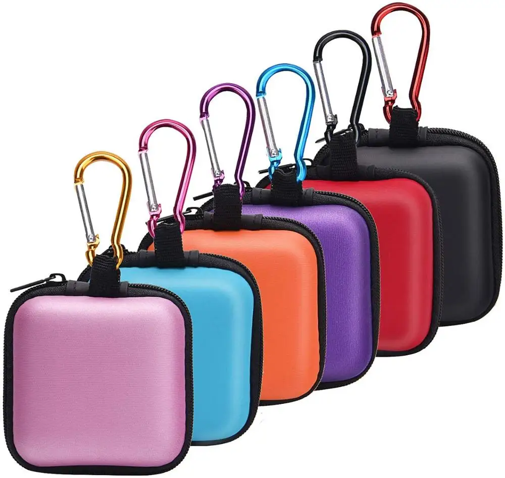 

OEM Wholesale Portable Travel Earphone Bluetooth Charger Adapter EVA Hard Shell Waterproof Zipper Storage Case Bag Box