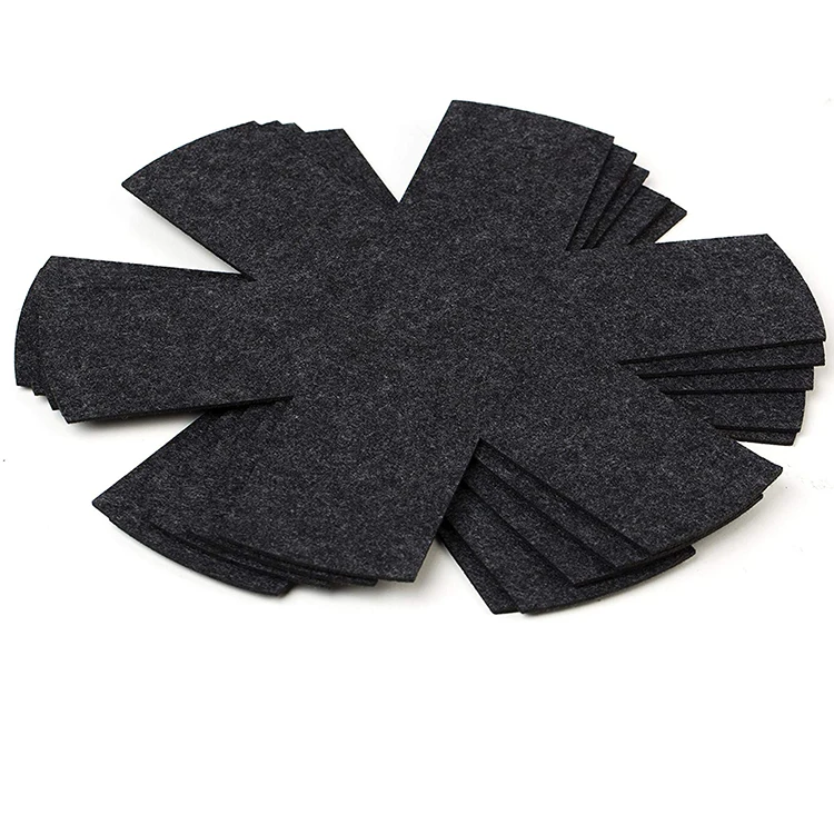 

Professional new arrival large medium non woven black high quality felt pan protector for cookware, Black or customized