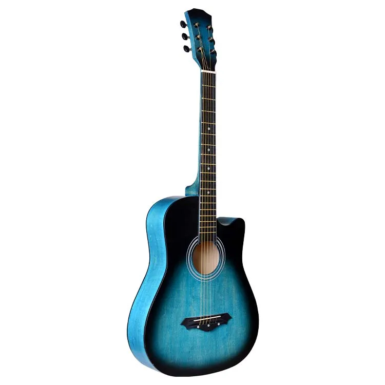 

Custom Design Basswood 38 Inch Acoustic Guitar High Quality For Beginner, Retro various colors