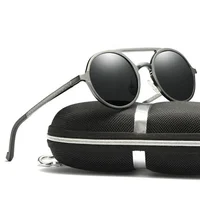 

2020 fashion round frame polarized sunglasses aluminum magnesium men sun glasses driving Sunglasses