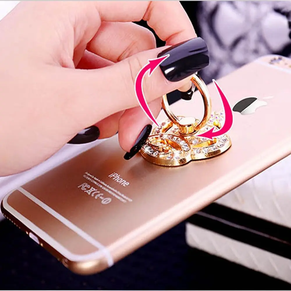 Custom logo Metal Zinc Alloy Mobile Phone Ring Holder, Cell Phone Finger Ring Holder