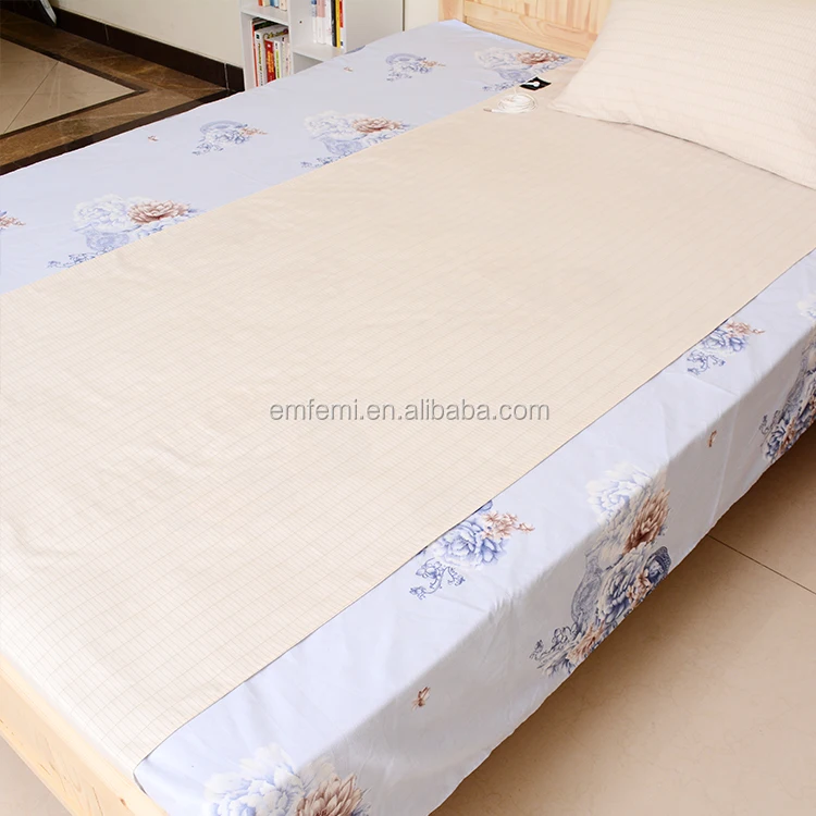 CONDUCTIVE Silver Organic Cotton Sheets Anti Statics Bed Flat Sheet for Earthing