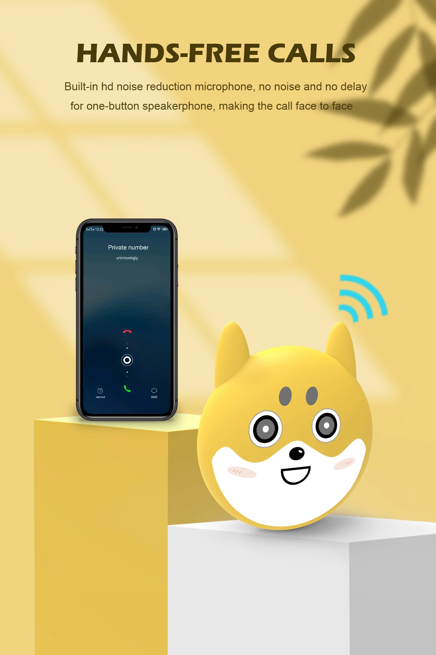 Promotional Mini Cute Cartoon Audio Hands-free Portable Animal Wireless Bluetooth Speaker - ANKUX.COM