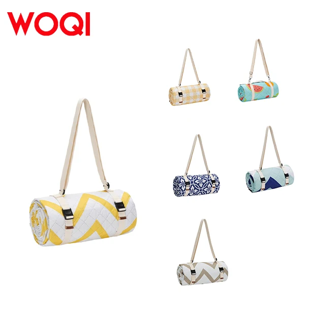 WOQI High-quality Waterproof Machine Washable Picnic Beach Mat Outdoor Camping Moisture-proof Mat Hiking Travel Supplies