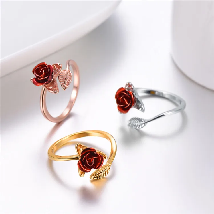 

Full Zircon Hipster Hip-Hop Men'S Women Rings Rhinestone Diamond Ring Valentine's Day Rose Ring, Picture shows