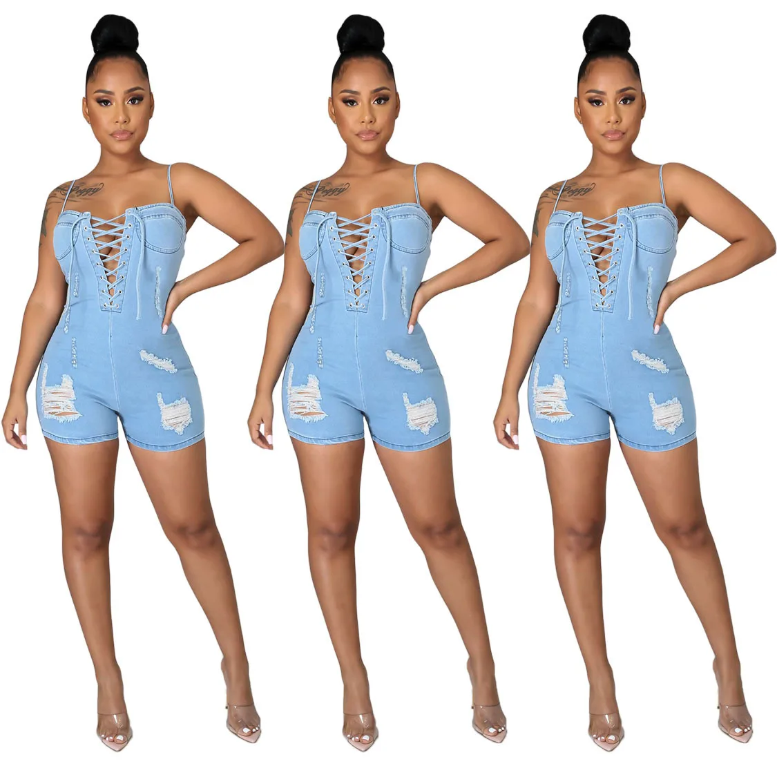 

Free Shipping R06040 - fashion sexy bandage backless women slip jumpsuits